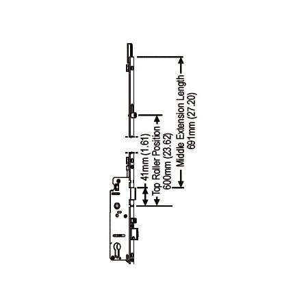 Strybuc Manual Roller Middle Ext 850-8778823